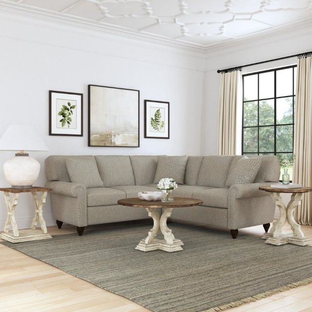 Flexsteel® Customizable Moxy 2-Piece Sectional with Formal Panel Roll Arm-1