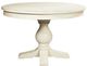 Riverside Furniture Aberdeen Weathered Worn White 18" Leaf Round Dining Table-1