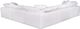 Moe's Home Collection Clay 6-Piece White L-Shaped Modular Sectional and Ottoman-4