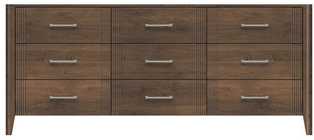 Country View Woodworking Westroom Bedroom Brown Maple 79" Dresser-0