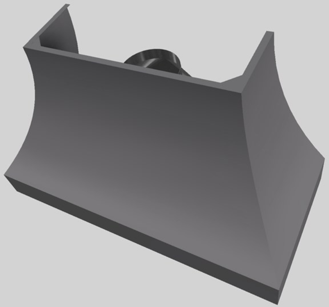 Vent-A-Hood® Designer Series 54" Gunsmoke Wall Mounted Range Hood-4