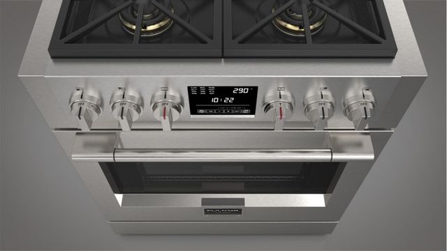 Fulgor Milano® Sofia 600 Series 30" Stainless Steel Pro Style Dual Fuel Range-6