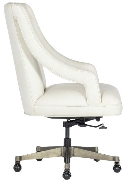 Hooker® Furniture EC Meira Aline China White Swivel Tilt Executive Chair-3