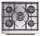 Ilve® Nostalgie II Noblesse 30'' Graphite Matte Pro Style Dual Fuel Range with Burnished Trim-2