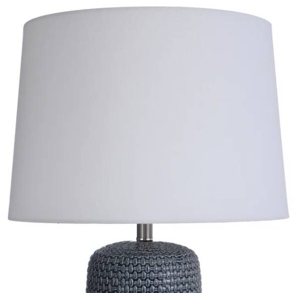 Stylecraft Patley Blue/White Table Lamp -3