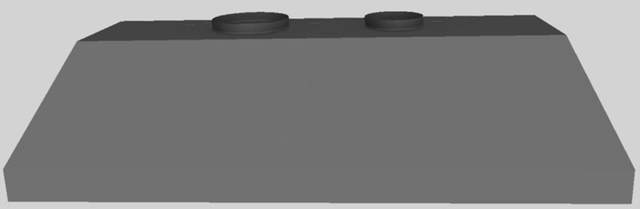 Vent-A-Hood® 54" Gunsmoke Wall Mounted Liner Insert-0