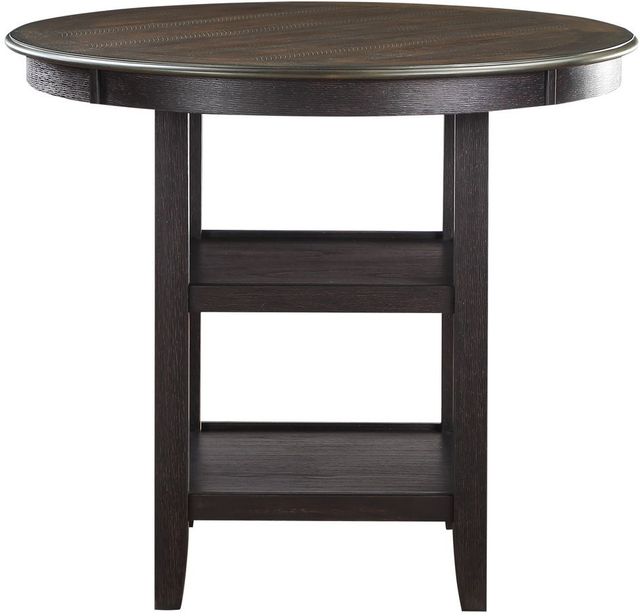 Mazin Furniture Asher 5-Piece Black/Brown Counter Height Dining Set-2