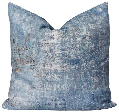 StyleCraft Norman Wyatt Home Distressed Blues 24x24 Throw Pillow