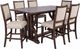 Jofran Inc. Fairview 7-Piece Beige/Oak Counter Dining Set-0