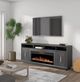 Legends Home Sunset Black 84" Fireplace TV Stand-1