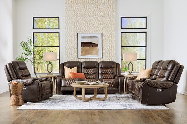 Drew & Jonathan Home Power Reclining Console Loveseat 
