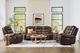 Drew & Jonathan Home Leather Power Reclining Console Loveseat with Power Headrest-2