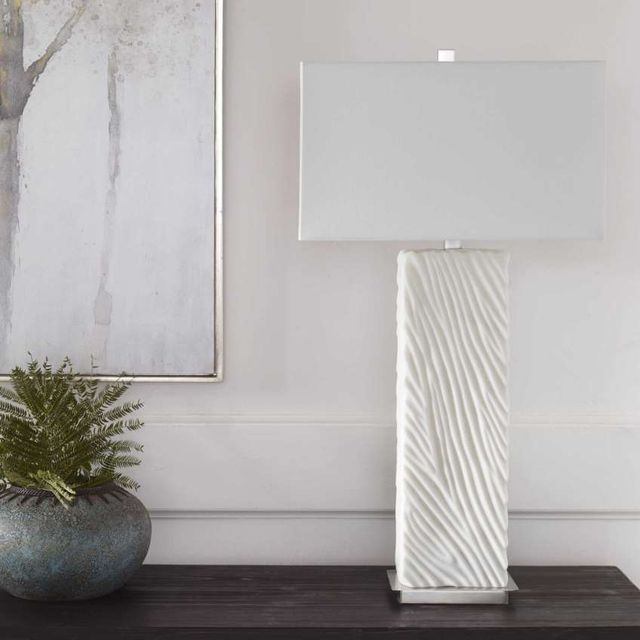 Uttermost® Pillar White Table Lamp-1