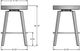 Amisco Customizable Walden Upholstered Swivel Counter Stool-2