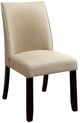 Furniture of America® Cimma 2-Piece Ivory/Espresso Dining Side Chair Set-0