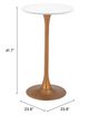 Zuo® Modern Auray Gold/White Bar Table-3