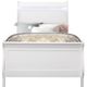 Global Furniture USA Charlie White Twin Sleigh Bed-1