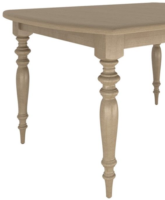 Country View Woodworking Customizable Farmington 42" Cherry Top Dining Table with 2-Leaves and Brown Maple Legs-1