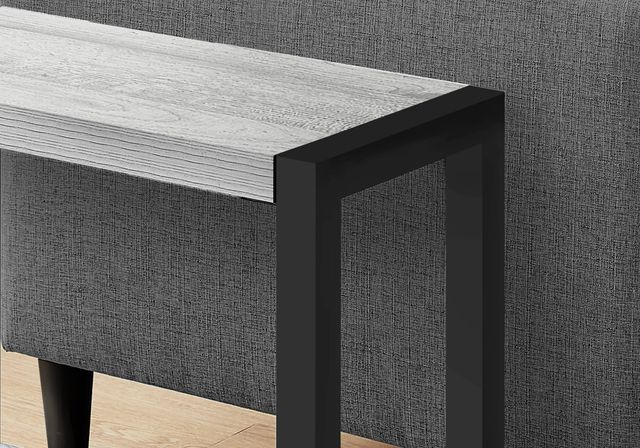 Monarch Specialties Inc Grey 22" Accent Table with Black Frame -1