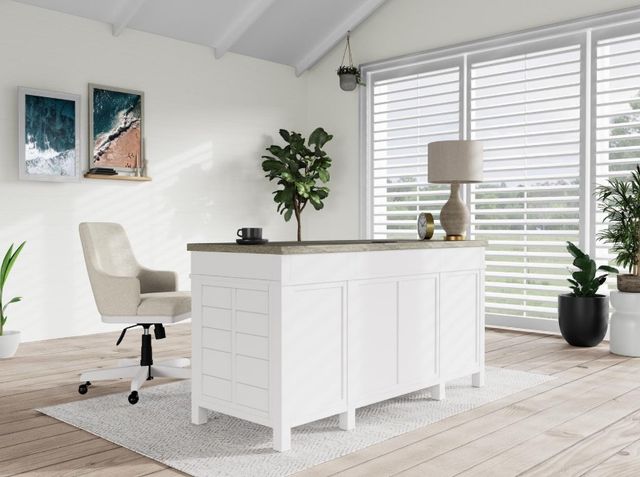 Riverside Furniture Finn Cloud Executive Desk with Fog Base-1
