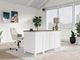Riverside Furniture Finn Cloud Executive Desk with Fog Base-1