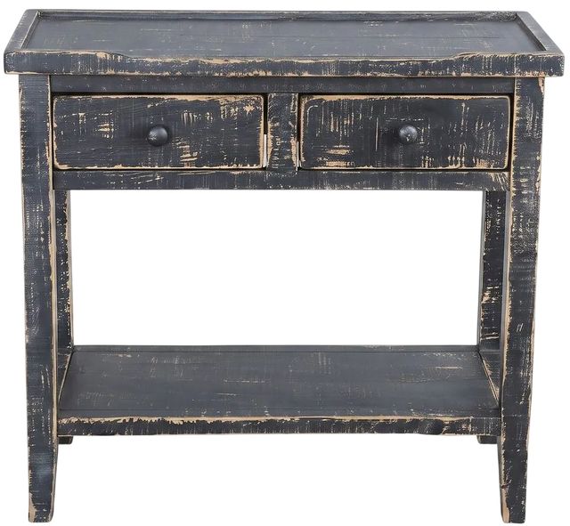 Sunny Designs™ Black Sand 2-Drawer Side Table-2
