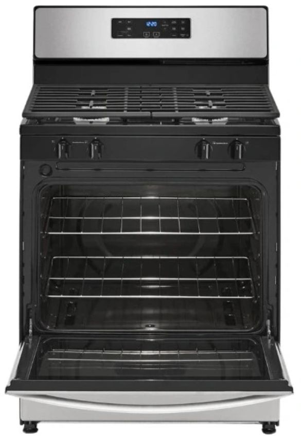Whirlpool® 30" Stainless Steel Freestanding Gas Range with Broiler Drawer-1