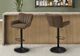 Monarch Specialties Inc. 2-Piece Black/Brown Faux Leather Adjustable Swivel Counter Stool Set-1