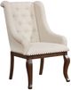 Coaster® Brockway 2-Piece Cream/Antique Java Arm Chairs-0