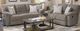 American Wholesale Furniture Tyler Pewter Manual Reclining Loveseat-1