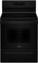 Whirlpool® 30" Black Freestanding Electric Range with Steam Clean-0