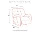 Signature Design by Ashley® Accrington Granite Rocker Recliner-4