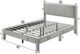 Crown Mark Lucia Light Gray Queen Platform Bed-2