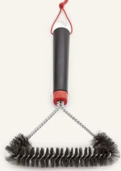 Weber® Grills® Black Three Sided Grill Brush
