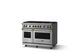 Viking® 5 Series 48" Stainless Steel Pro Style Gas (NG) Range with Brushed Brass Trim-2