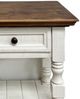 Million Dollar Rustic Frosted White Nightstand -1