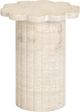 TOV Furniture Blossom Travertine Indoor/Outdoor Side Table-0