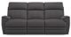 La-Z-Boy® Talladega Shitake Leather Reclining Sofa-1