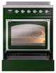Ilve® Nostalgie II Noblesse 30'' Emerald Green Pro Style Induction Range with Chrome Trim-3