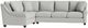 Bassett® Furniture Customizable Ellery 2-Piece Left-Arm Facing Sectional-0