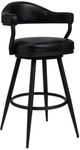 Armen Living Justin Black/Matte Black Bar Stool-0