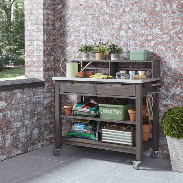 homestyles® Maho Gray Potting Bench-1