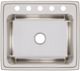 Elkay Lustertone® Classic Lustrous Satin 25" x 22" x 10-3/8" 5-Hole Single Bowl Drop-In Sink-1