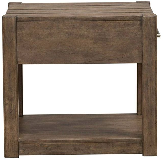 Liberty Furniture Broadmore Cobblestone Brown Drawer End Table-3