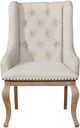 Coaster® Brockway 2-Piece Cream/Barley Brown Arm Chairs-1