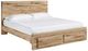 Signature Design by Ashley® Hyanna Tan Brown King Storage Panel Bed-0