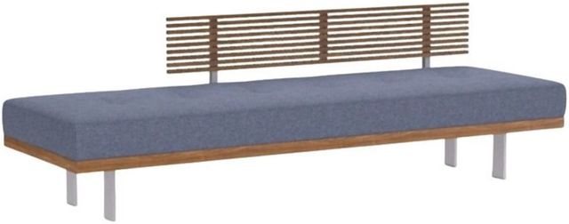 American Leather® Customizable Knox Fabric Right-Arm Facing Bench-0