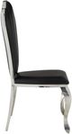 ACME Furniture Cyrene Black/Chrome Dining Side Chair -2