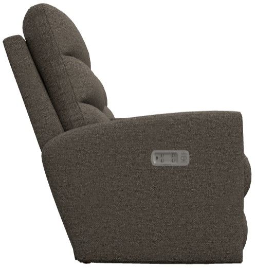 La-Z-Boy® Liam Mocha Power Wall Reclining Loveseat with Console, Headrest, and Lumbar-3