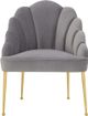TOV Furniture Daisy Petite Grey Velvet Chair-1